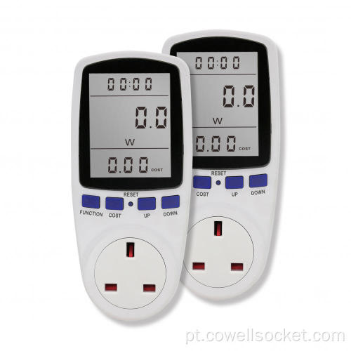 Monitor de consumo de energia do amperímetro de tensão